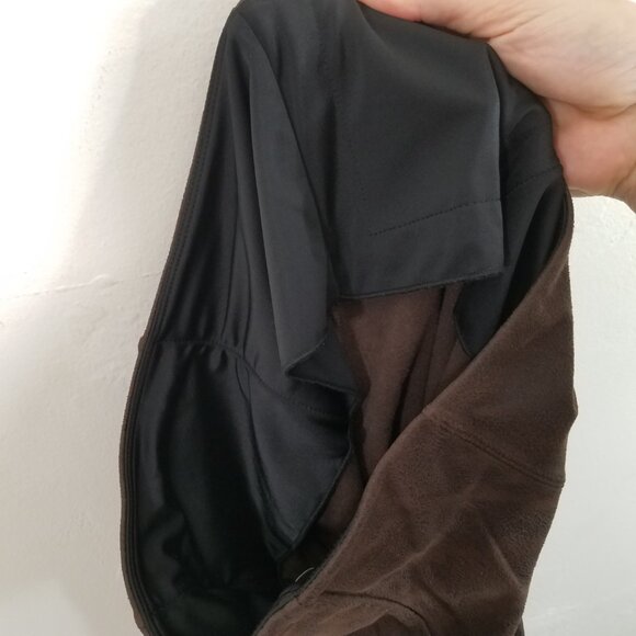 Lysse Faux Suede Brown Leggings Size S - Picture 6 of 6